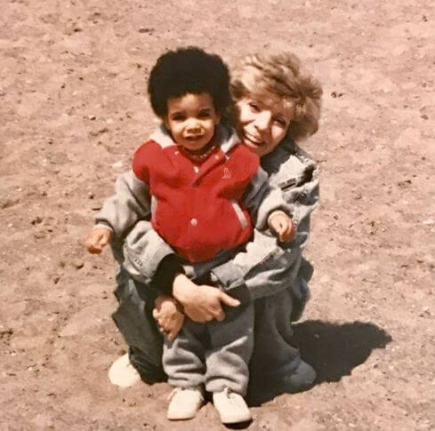Sandi Graham with her son, Aubrey Drake Graham.